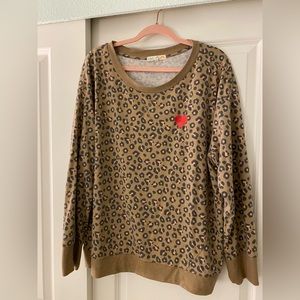 Like New - C&C 2X California Leopard 🐆 print too with red heart ❤️